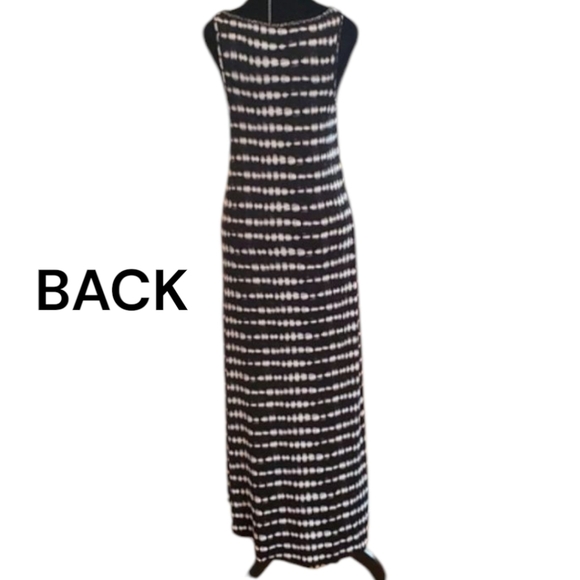 JUICY COUTURE Black and White Tie-Dye High-Low Dress. Size Small. - Picture 3 of 4